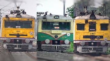 [ 3 in 1 ] Different Model & Liveries Speedy EMU Local Trains Skip Furiously | Eastern Railways