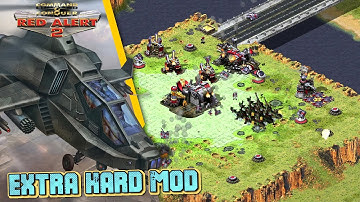 Red Alert 2 | Extra Hard Mod | Siege Destruction vs 7 Brutal Ai