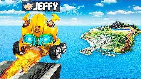 Jumping TRANSFORMERS SUPER CARS Across The Map In GTA 5!