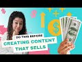 The First Step to Content That Sells | 66