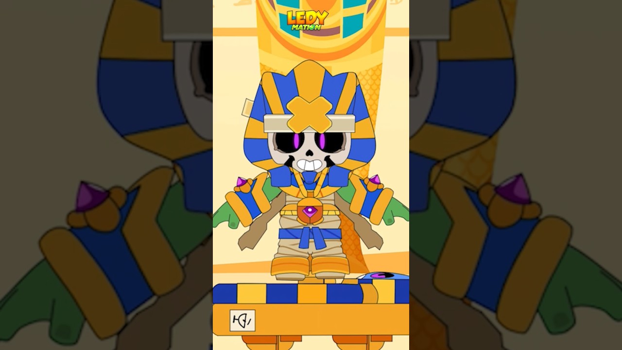 🛹☠️PHARAOLLIE ORIGIN New Skin🛹☠️Brawl Stars Animation  |  DARK SANDS New Season