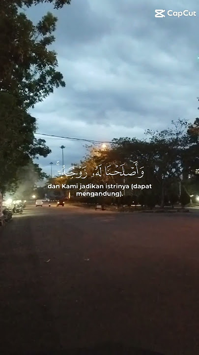 lihatlah ayat ini bagaimana Nabi Zakaria AS#Q.S Al-Anbiya ayat 89-90#short