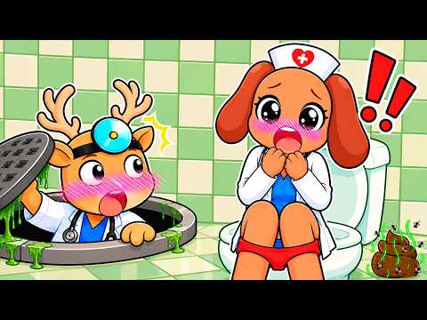 I'm TRAPPED in a BATHROOM with MOKA in ROBLOX! 🚽💩