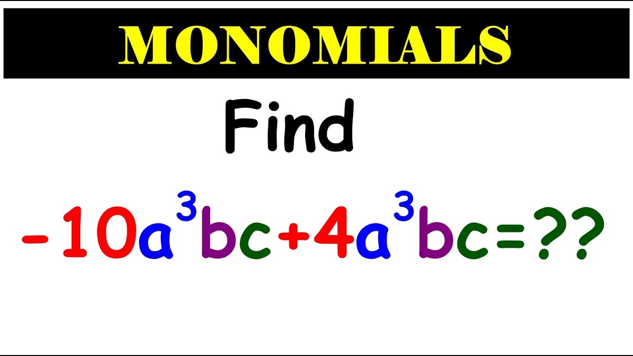 How To Add And Subtract Monomials Vtextpt 7 1 Algebra 1 Teachers Pay How To Add And Subtract Monomials Vtextpt 7 1 Algebra 1 Teachers Pay
