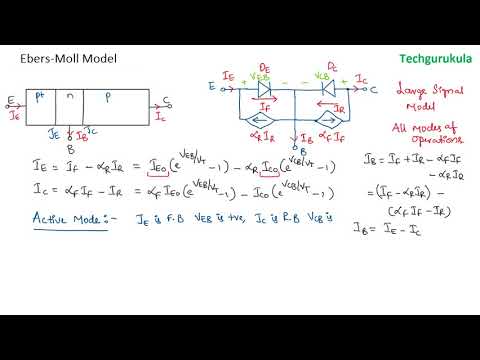 Electronic Devices BJT Ebers Moll Model - YouTube