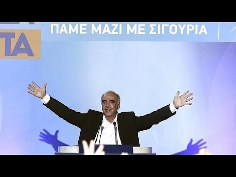 Ελλάδα: Ομιλία Μεϊμαράκη στη Ρηγίλλης παρουσία Καραμανλή, Σαμαρά