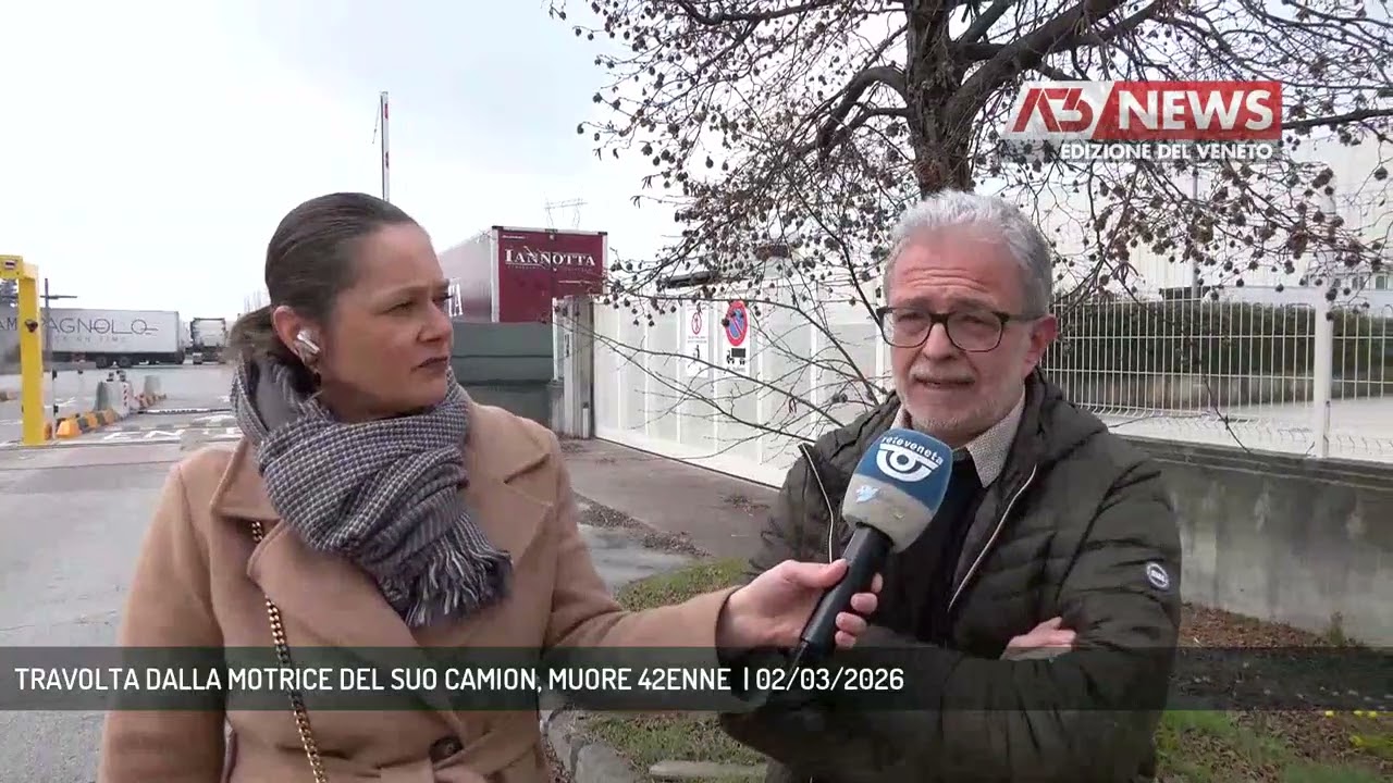 TRAVOLTA DALLA MOTRICE DEL SUO CAMION, MUORE 42ENNE  | 02/03/2026