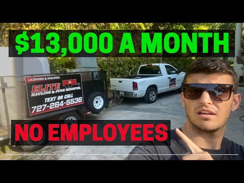 How I Made 13K Last Month In Junk Removal With No Employees &amp; Minimal Help!