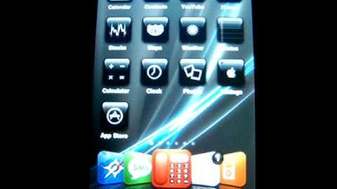 Jailbroken iPod Touch 2G with custom theme