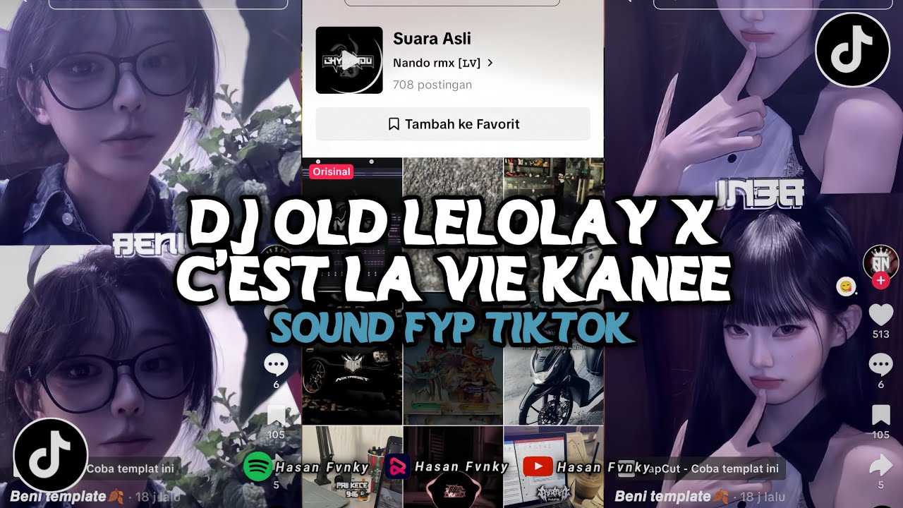 DJ OLD LELOLAY X C'EST LA VIE KANEE SOUND VIRAL TIKTOK BY NANDO RMX YANG KALIAN CARI DJ TERBARU