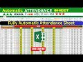 How to make Attendance Sheet|Excel Salary Calculation | Payroll Management|Automatic attendance