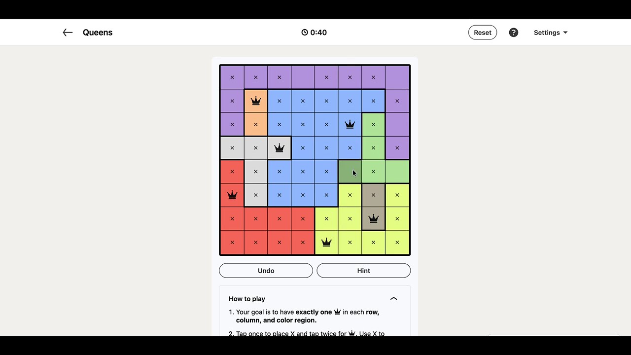 LinkedIn Queens Answer Today - Puzzle #674 | 5 March 2026