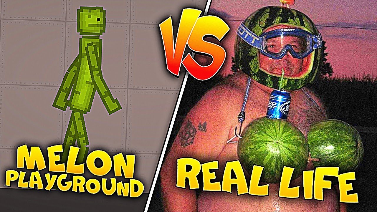 MELON PLAYGROUND VS REAL LIFE! YouTube
