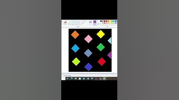 How to draw Tile Design in MS Paint 🎨#drawing #art #painting #tile #design #colors #computer #deaf