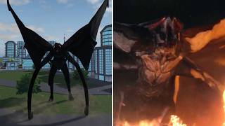 Male MUTO Kaiju Unleashed & Film Comparison
