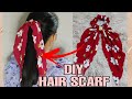 DIY HAIR SCARF/HAIR TIE|EASY TUTORIAL😍 #22