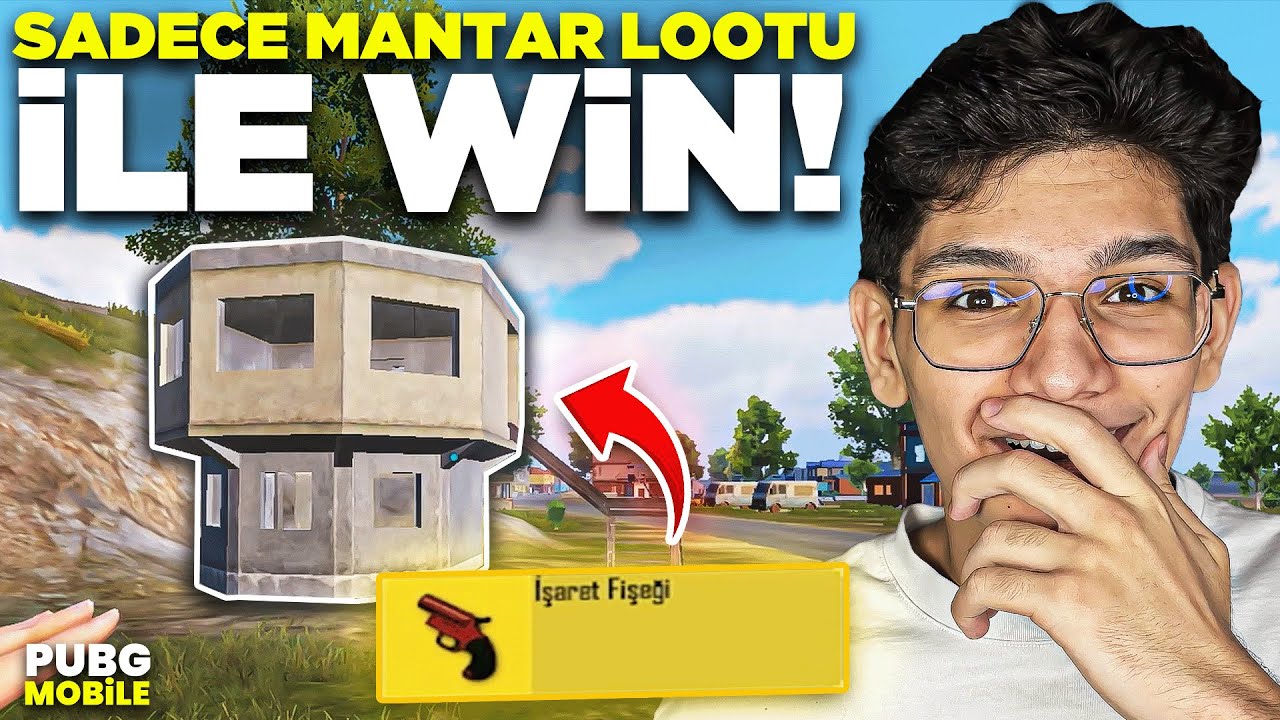 SADECE MANTAR LOOTU İLE WİN ALMAK! - PUBG MOBİLE