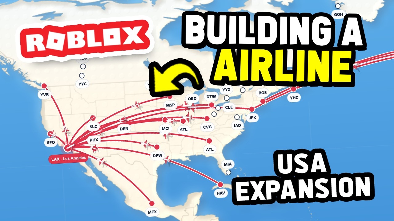 USA AIRLINE EXPANSION in Roblox Run an Airline
