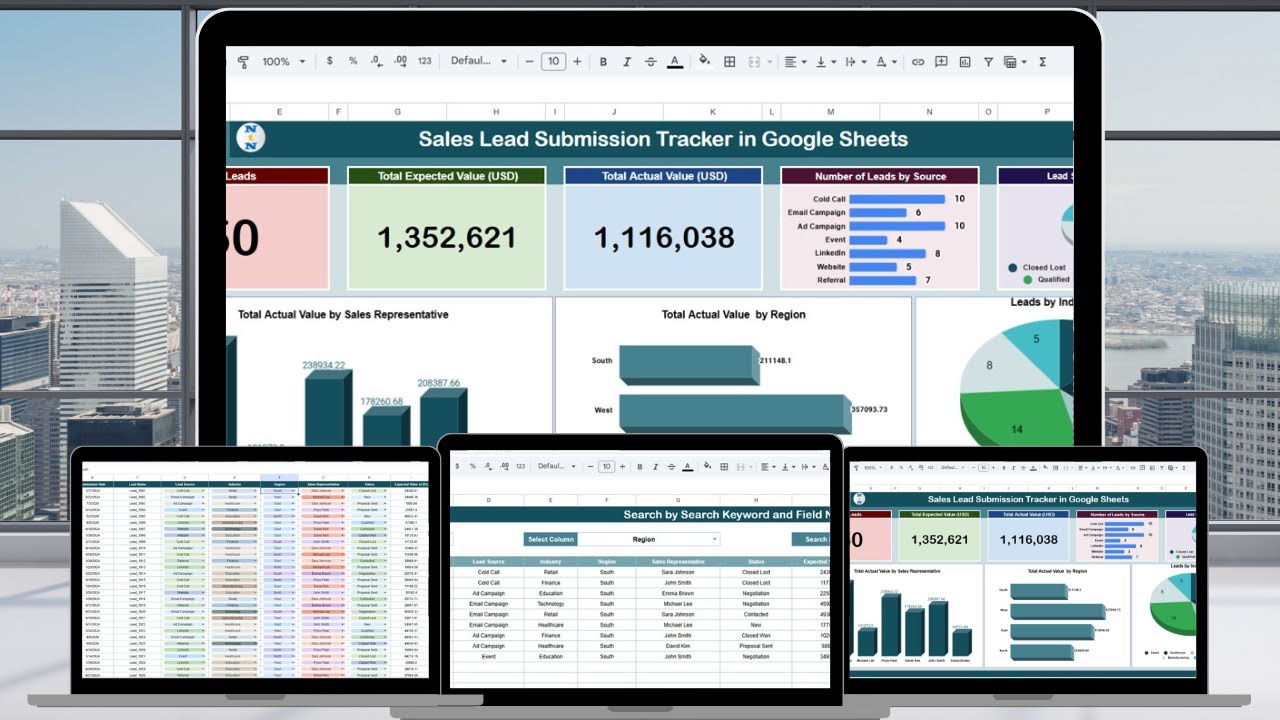 Sales Lead Submission Tracker in Google Sheets