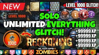 *NEW* EASY SOLO INFINITE XP GLITCH BO6! (NO REQ + FAST LEVEL 1000) THE RECKONING BO6 ZOMBIES GLITCH