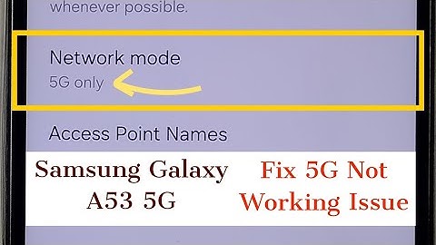 Samsung Galaxy A53 5G | Fix all 5G Network Issues | 5G Not Working | No 5G Symbol | 100% Solved