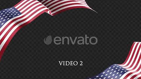 Long Flag America (USA) | Motion Graphics - Envato elements