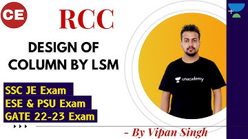 DESIGN OF COLUMN BY LSM | RCC | GATE & ESE | CE | Vipan Singh