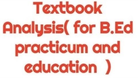 Textbook analysis steps for Hindi English EVS (Diet D El Ed B.Ed practicum)