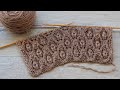 Узор «Бутоны» вязания спицами 🌹 «Buds» knitting pattern