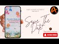 Edius Save The Date Invitation By The Edit Factory | The Edit Factory | #TheEditFactory