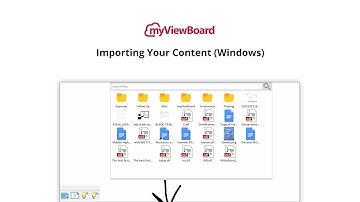 myViewBoard: Importing Your Content (Windows)