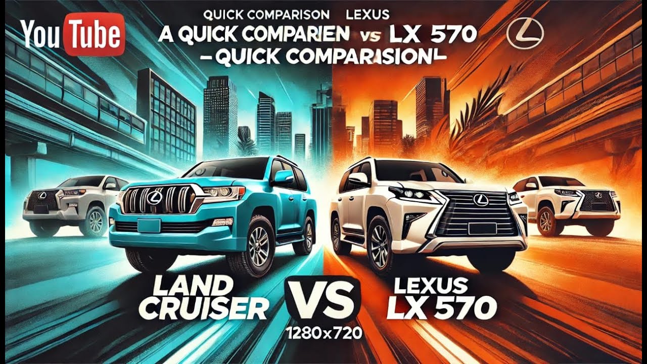 A quick comparison between Land Cruiser and Lexus LX 570 YouTube