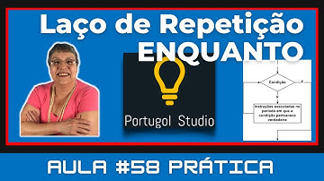 Aula # 58 Prática – Estrutura de Repetição ENQUANTO no Portugol Studio
