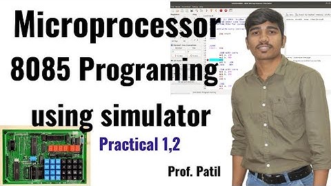Move any data from accumulator | move data  from memory location 8085 microprocessor |  GNUsimulator