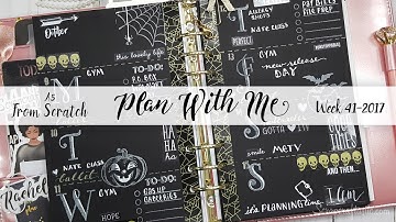 Week 41-2017 / Plan With Me "From Scratch" A5 Recollections 6 Ring Planner Binder / Scrapcraftastic