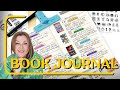 A5 simple book journal  reading review  stamps  journaling