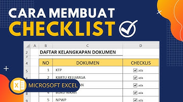 Cara membuat daftar periksa menggunakan checklist box di Excel | Tutorial Excel