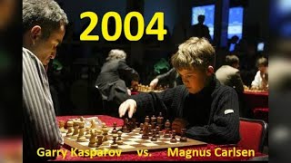 MAGNUS CARLSEN VS GARRY KASPAROV | REYKJAVIK 2004 #chess #magnus #kasparov #keşfet