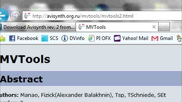 Sony Vegas SloMo Part 3 - AviSynth & MVTools2 Installation