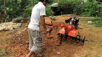 Máy phay đất mini, máy cày mini làm ruộng bậc thang
