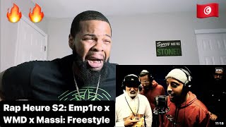 Rap Heure S2: Emp1re x WMD x Massi: Freestyle | AMERICAN REACTS