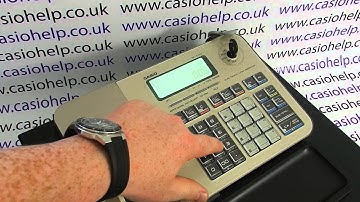 How To Program A Department Button Price On Casio SE-S100 PCR-T285 PCR-T295
