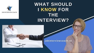 What Should I Know For an Interview #jobinterviewcoach #carrielynnhotson #rockthatinterview