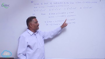 Locus || Locus of point of intersection || Disk Telangana