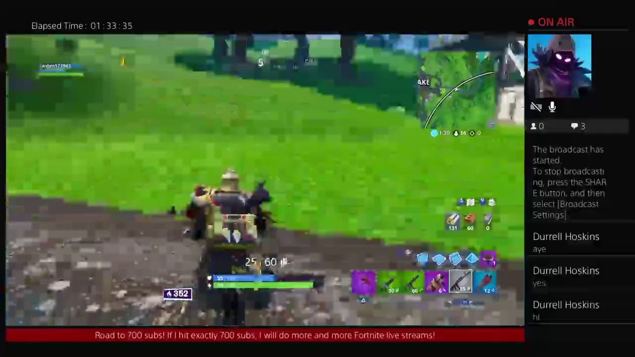 aiden123943's Live PS4 Broadcast: Best Fortnite Ever 60
