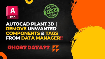 AutoCAD Plant 3D | Remove Unwanted Data from Data Manager