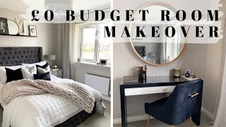 I SPENT £0 ON THIS ROOM MAKEOVER! | Weekend budget bedroom redecoration | Shade Shannon