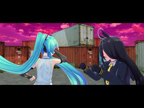 【ウマ娘MMD】カフェvsミク