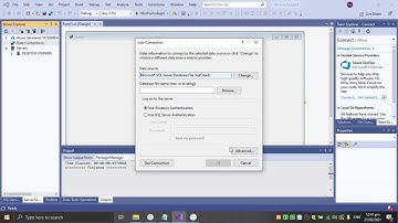 Connection to sql server database file (.mdf) require localdb fix in a simplest way.