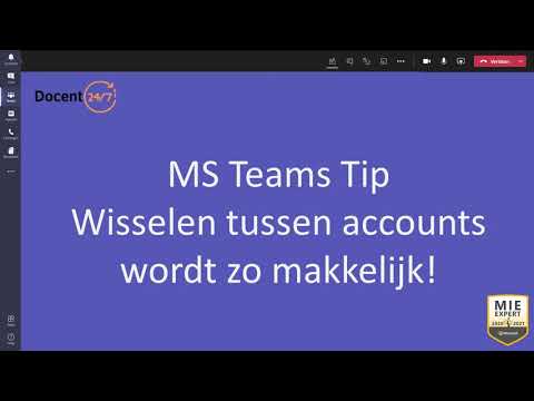 MS Teams Tip Wisselen van account